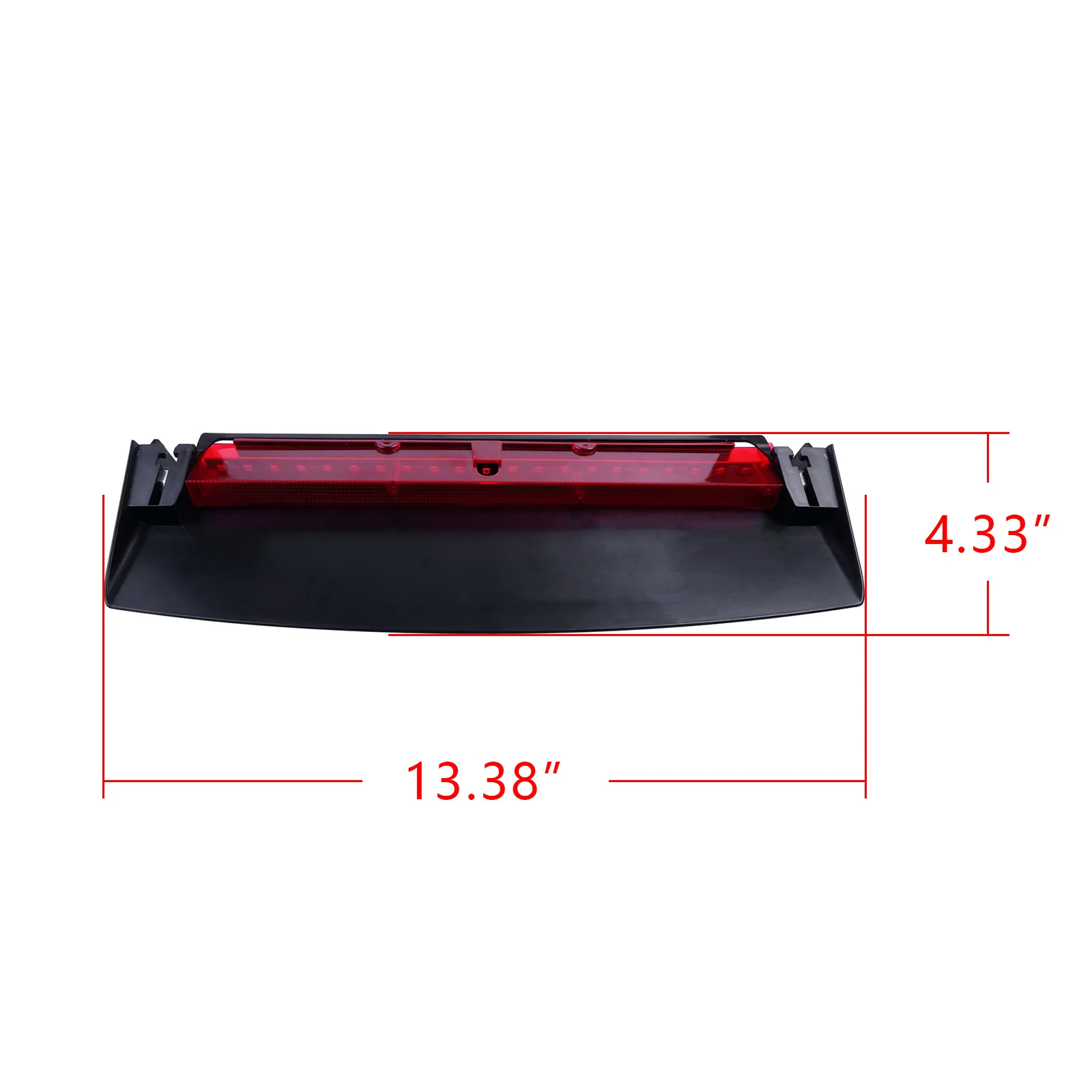 ANGRONG Red LED High Level Third Brake Stop Light Lamp For Audi A4 S4 B8 2007-2015