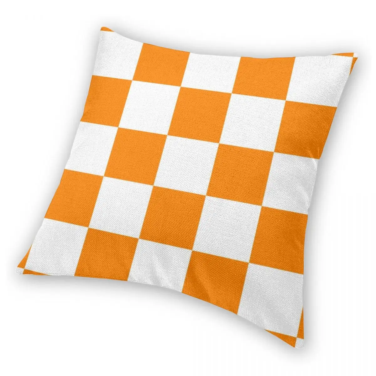 Tennessee Vols szachownica kwadratowa poszewka na poduszkę pościel poliestrowa aksamitna wzór Zip Decor poszewka na poduszkę