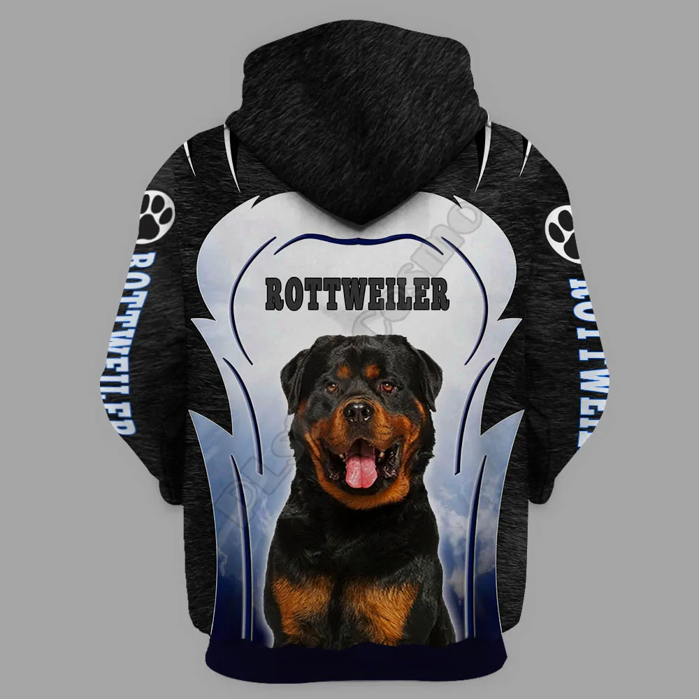 Rottweiler 3D Hoodies Printed Pullover Men For Women Funny Sweatshirts Fashion Animal Sweater Drop Shipping