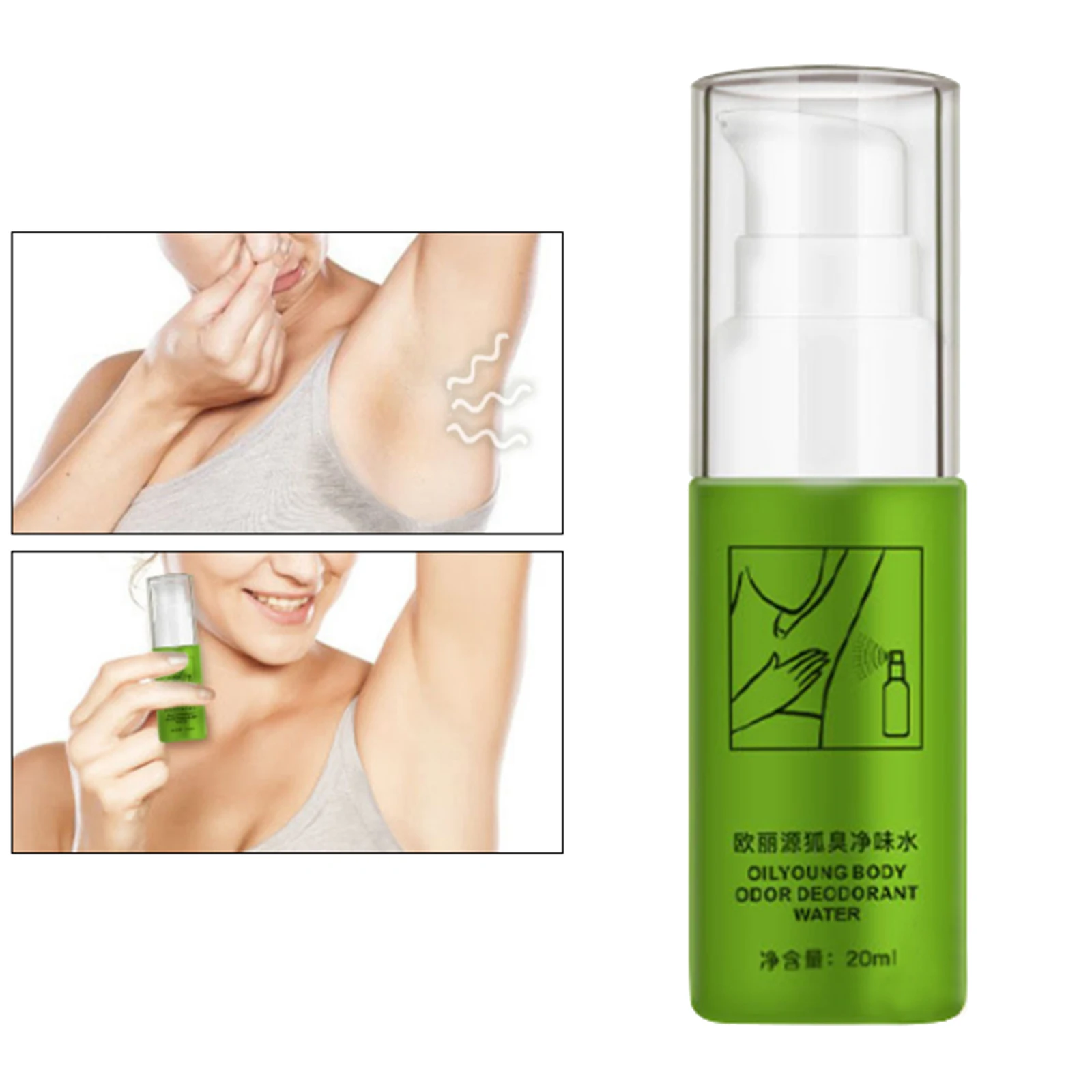 20ml MABREM Body Odor Sweat Deodor Perfume Spray Long Lasting Aroma Odor Control Body Sweating water for Men Woman