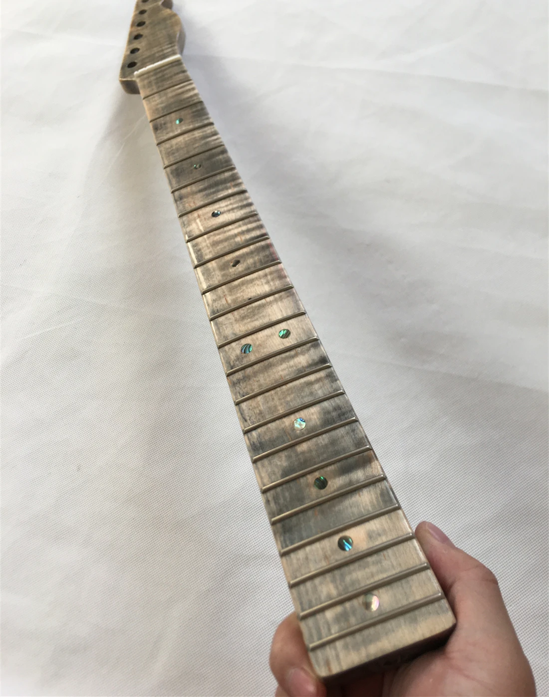 Tiger Flame Maple Electric Guitar Neck 21 Fret Fretboard Electric Guitar part