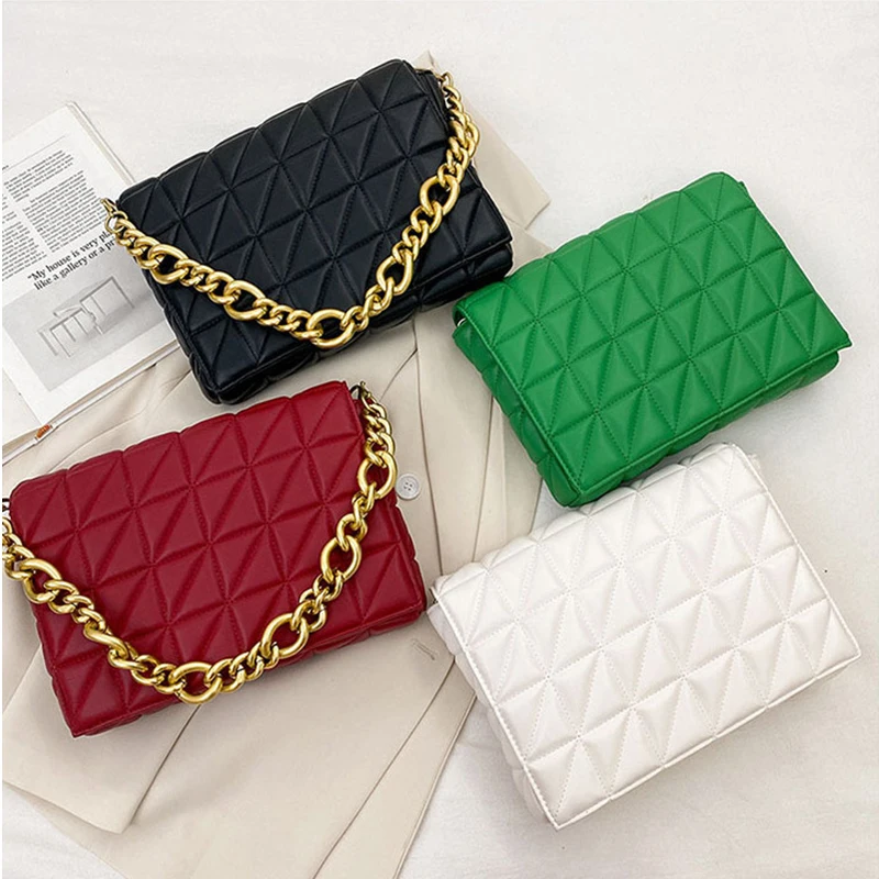 Super Brand Women\'s Shoulder Bag Luxury Purses and Handbags Designer Quilted Clutch High Quality Small Square Bag Women Hand Bag