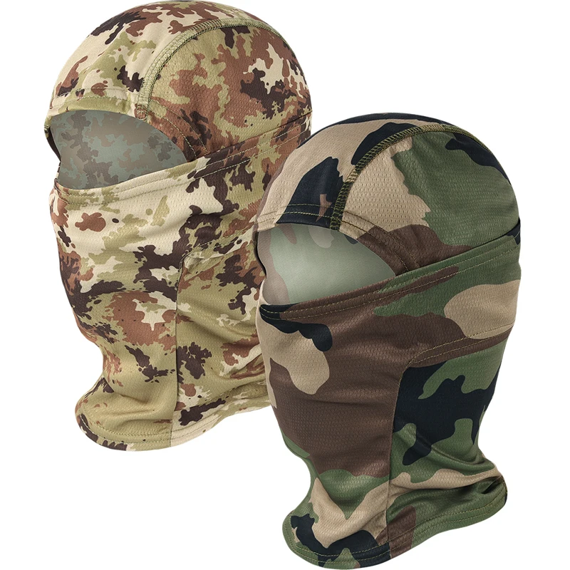 Camouflage Balaclava Full Face Mask CS Wargame Hunting Cycling Sports Helmet Liner Cap Multicam CP Scarf