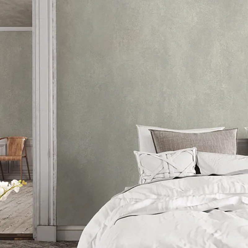 Modern Retro Non-woven 3D Solid Color Wallpaper Living Room TV Bedroom Background Wall Paper Home Decor Papel De Parede Sala