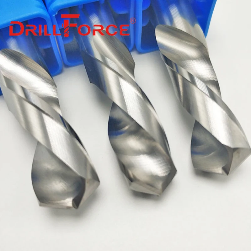 Drillforce 1 قطعة 0.5 مللي متر-20 مللي متر اليد اليسرى الصلبة كربيد لقمة ثقب عكس دوامة الناي تويست مثقاب الخشب لأداة سبائك الصلب المقاوم للصدأ