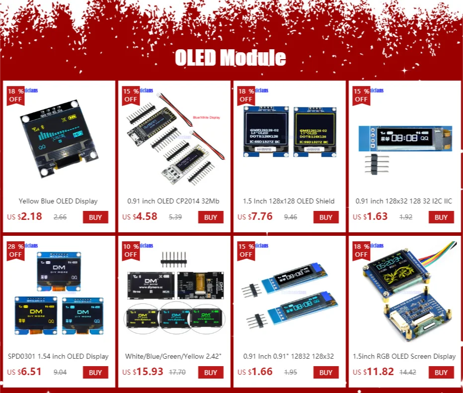 0,95 Zoll 96x64 SPI Vollfarb-OLED-Display DIY-Modul 7-Pin Kompatibel mit Arduino SSD1331 Treiber-IC für 3,3V 5V Systeme – Detail 3