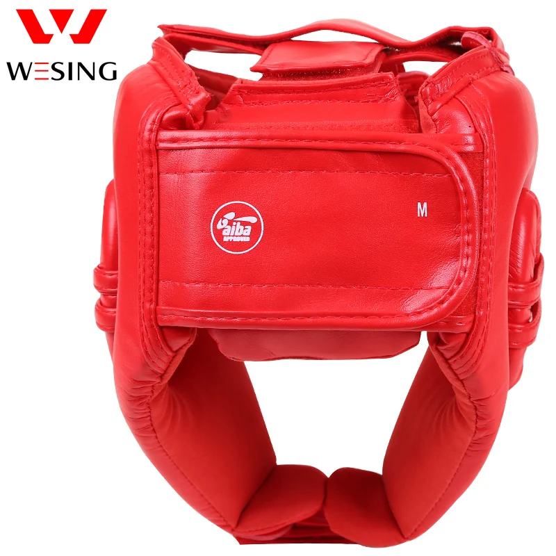 Wesing IBA Approved Boxing Head Guard Half-covered Helmet Professional Sanda Martial Arts Competition Protector Head Gear