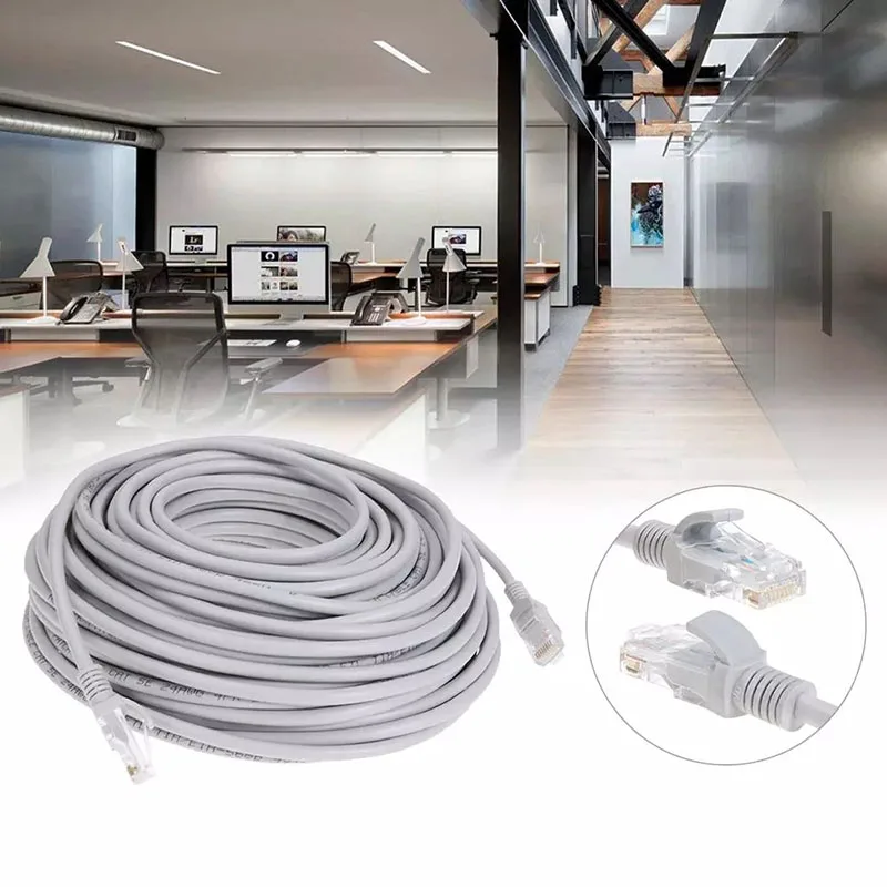 1M / 5M / 10M / 15M / 30M / 50M / 100M CAT5e RJ45 Ethernet cable, network LAN cable (patch cord)