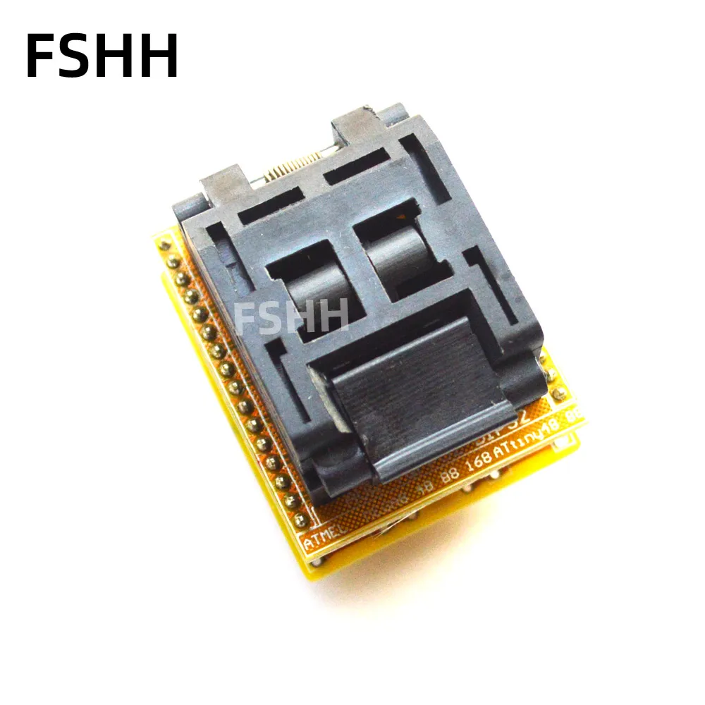 

TQFP32 to DIP32 Programmer Adapter LQFP32 QFP32 ic test socket for atmega8 Series chip