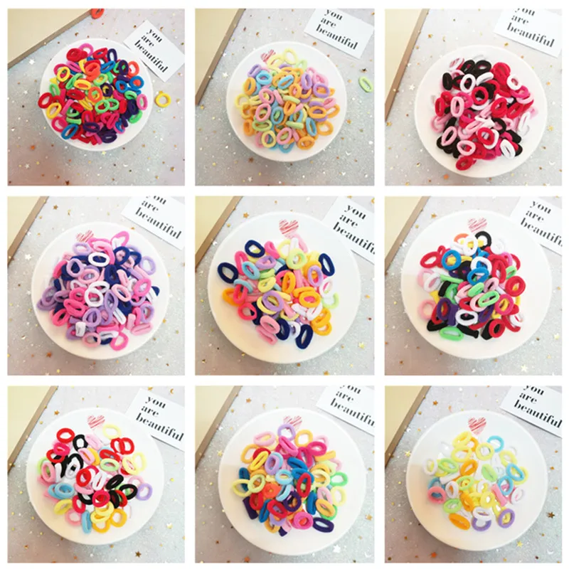 Резинки для волос эластичные детские, 50/100/200 шт.