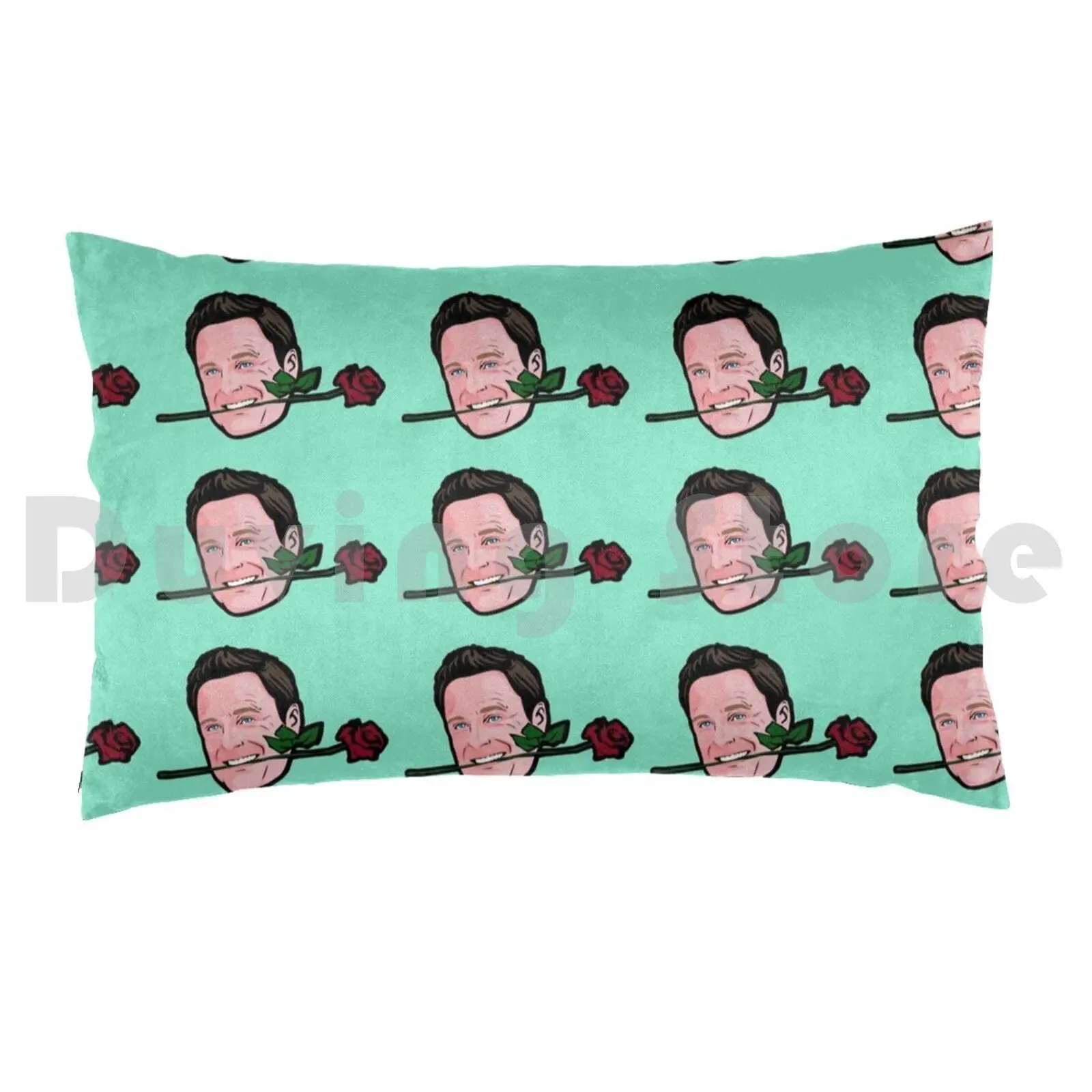 Chris Harrison Biting A Rose. The Bachelor Themed Gift / Card / Sticker And More! Pillow Case Printed 35x50