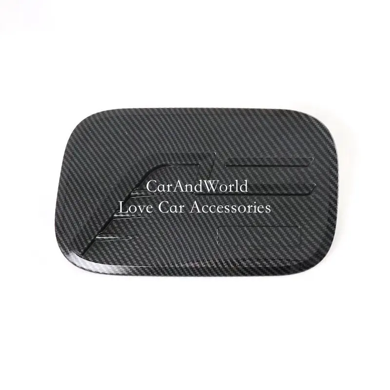 Carbon Fiber Fuel Oil Gas Tank Cap Frame Cover Trims Car Exterior Moulding Accessories For Kia Carnival KA4 2021-2025