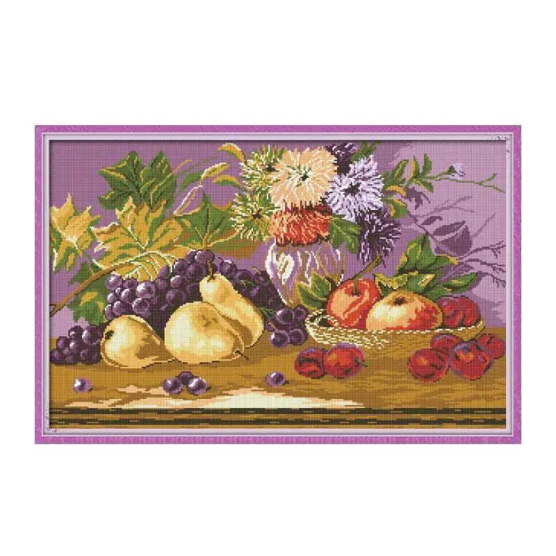 

Fruit feast Diamond painting cross stitch kit Square Round Drill stitching embroidery DIY handmade needlework