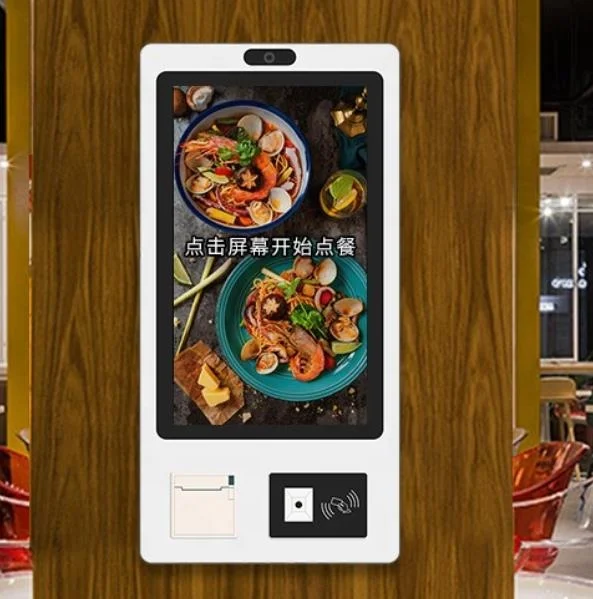 Restauracja fast food zamawianie 24 "27" 32 "stojak ekran dotykowy android napęd przez system zamówień self kasa kiosk