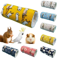 Tunnel hamac pour petits animaux, lit-balançoire chaud pour hamster, furet, lapin, overd'Inde, rat, jouet