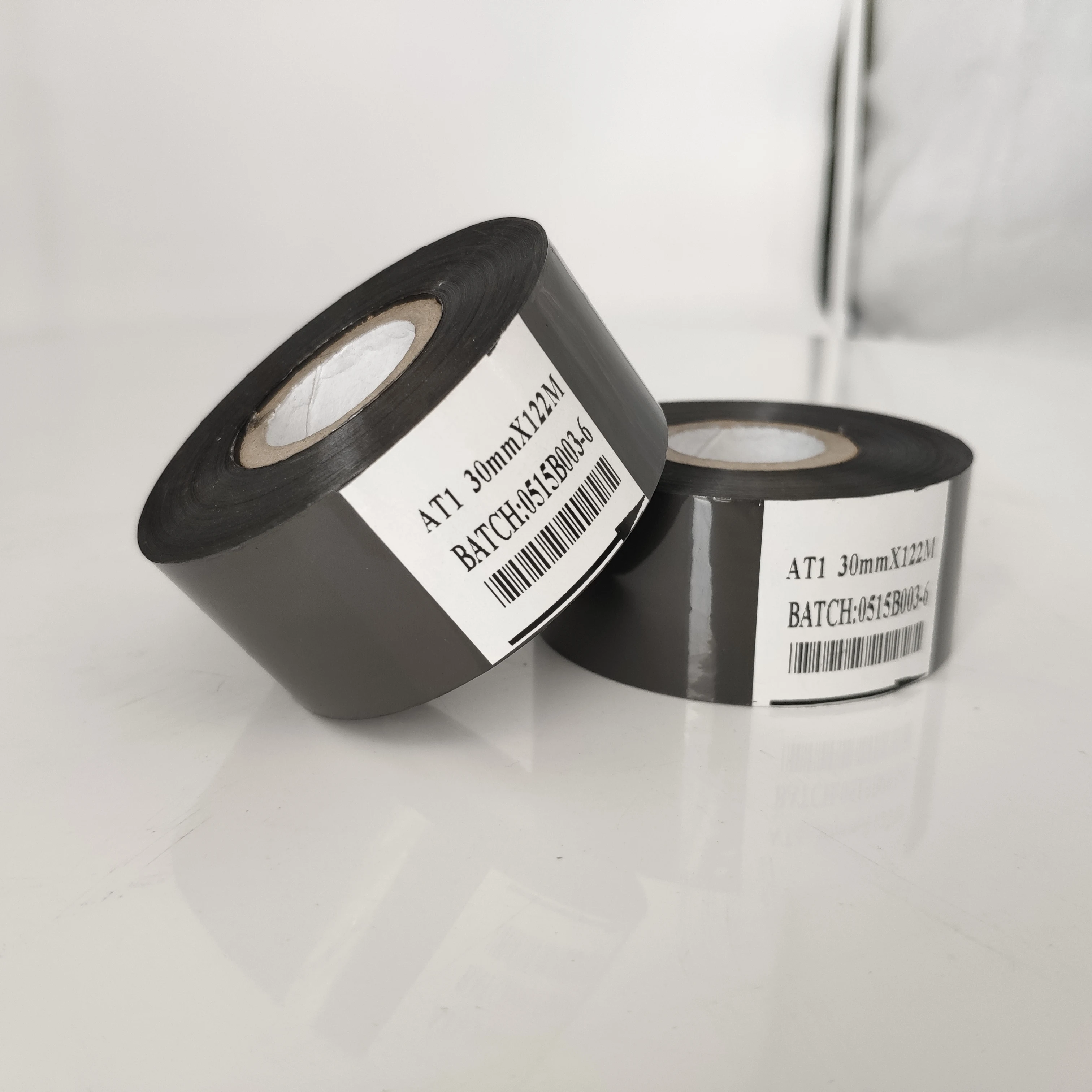 Original coding foil from factory 30mm batch expiry date coding machine Black color hot coding foil