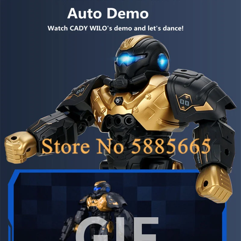 Smart Gesture Sensing RC Robot Model 60Mins Intelligent Programming Auto Demo Launching Missiles Singing &Dancing RC Toys Gift