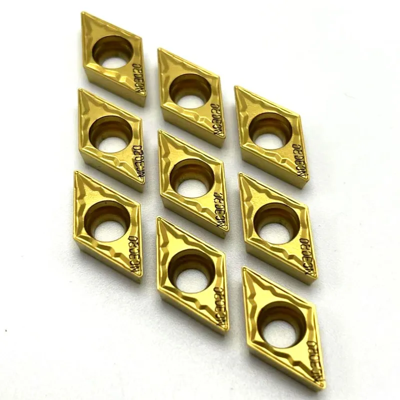 DCMT070204 DCMT11T304 HMP NC3020 utensile per tornitura interna utensili per tornio in metallo utensile da taglio di alta qualità DCMT 070204 inserto per tornitura
