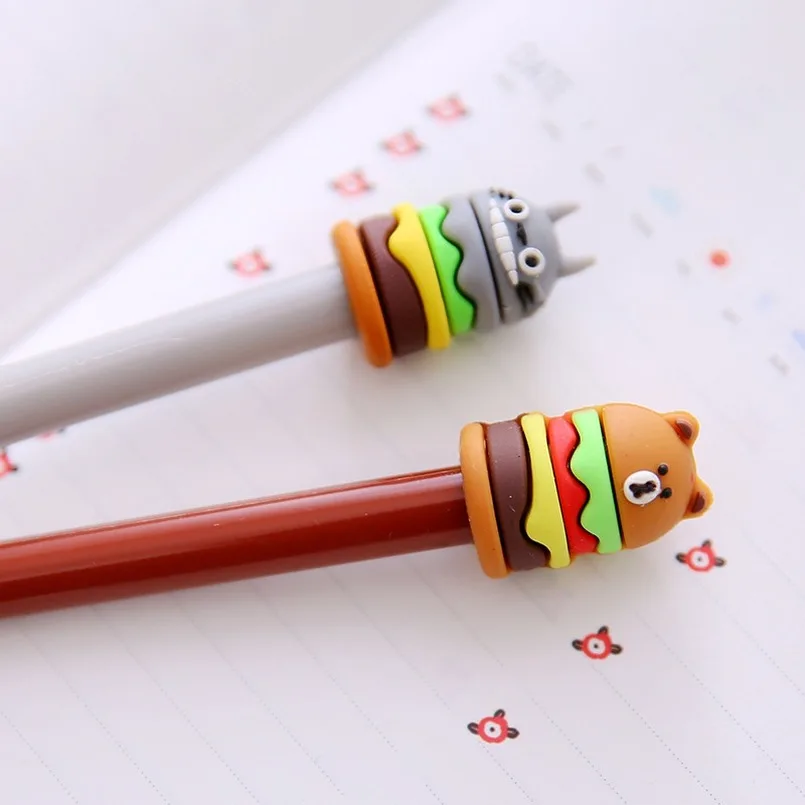 Burger Animal Cartoon Creative Pen School Pen Students Learning Stationery Wholesale Kawaii School Supplies