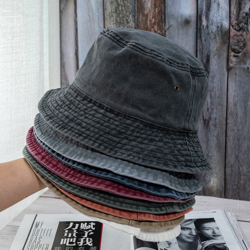  New Unisex Bucket Hat Fashion Washed Denim Cap Design Men Panama Hats Women Summer Outdoor Casual Sunscreen Visor Fisherman Caps 