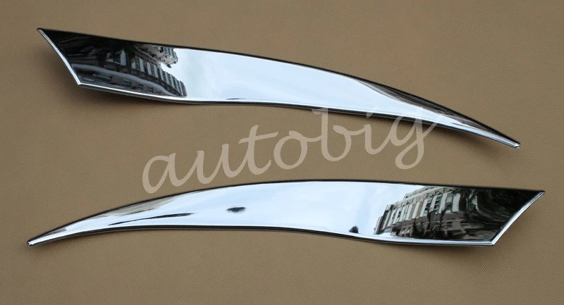 Chrome Styling Head Light Cover Front Lamp Eyebrow Trim FOR 2014 2015 2016 Mazda 3 Mazda3 BM Headlight Accessories