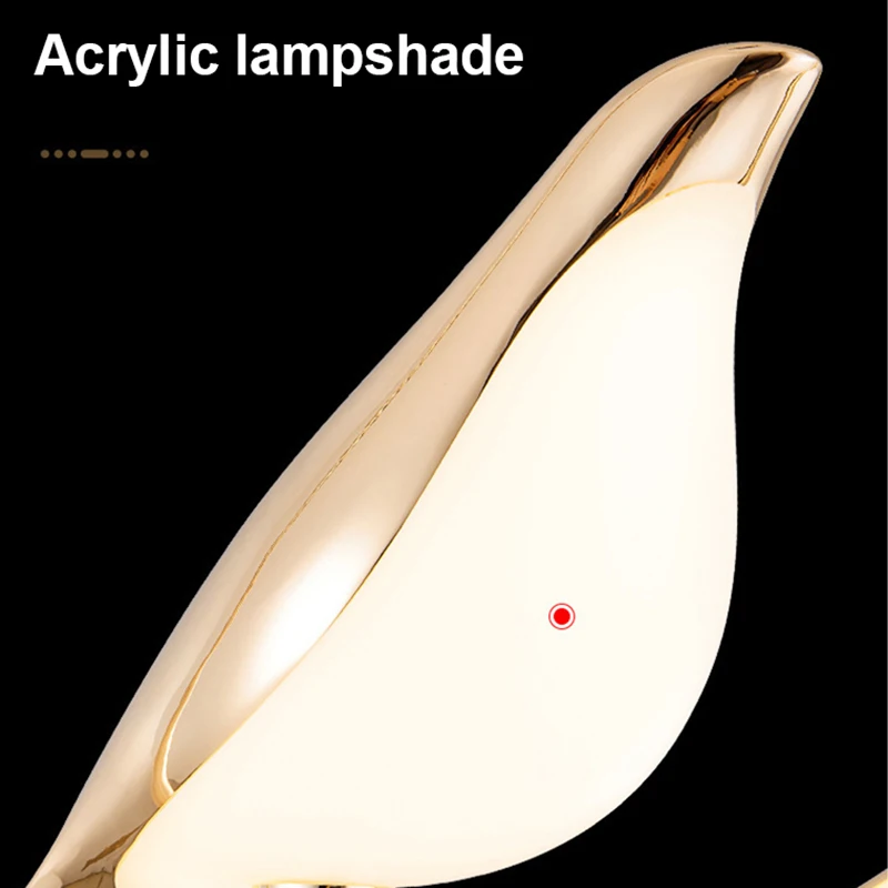 Nordic Modern LED Pendant Lights, Magpie Bird Chandeliers, Iluminação interior, Quarto, Cozinha, Sala de estar, Decoração de casa