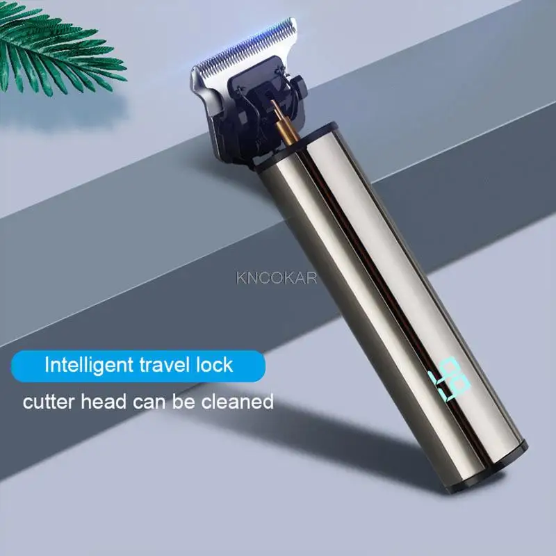 Mini Electric Hair Trimmer Professional USB Rechargeable Cordless LCD Display Hair Clipper For Men Beard Shaver Cutting Machine