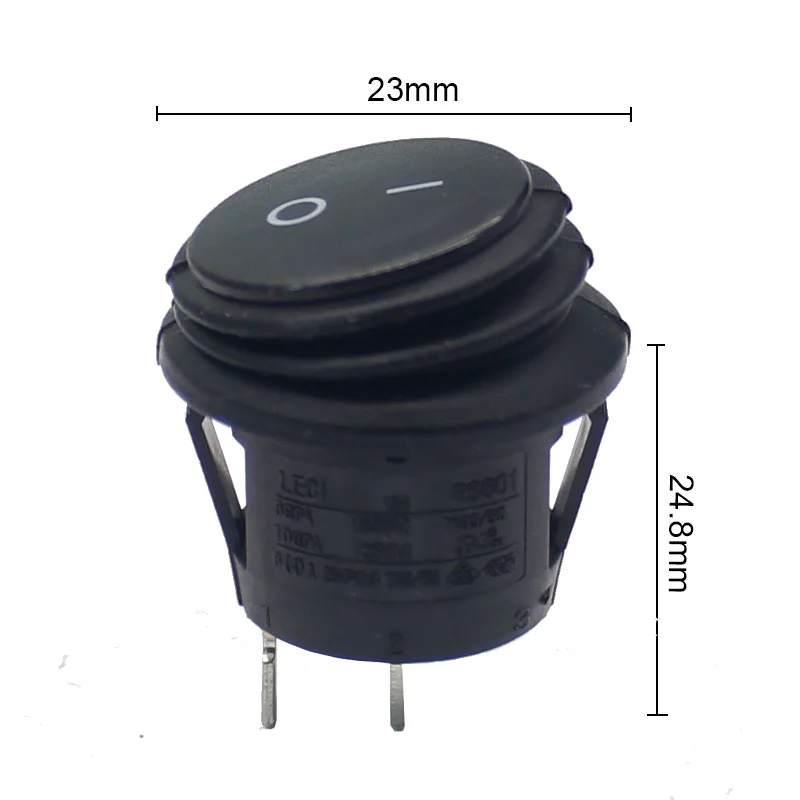 Wasserdicht Auf/Off Rocker Schalter Auto Lkw RV Auf-Off Control, boot Marine Auto Rocker Schalter SPST 2Pins