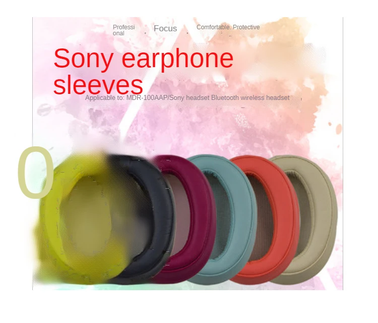 สำหรับ SONY MDR-100AAP 100A H600A ฟองน้ำครอบหูฟังฟองน้ำครอบปิดหูหูผ้าฝ้าย Beam Pad