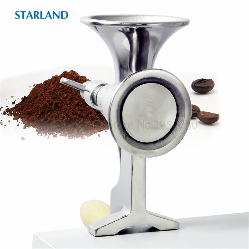 คู่มือ Fresh Ground Coffee Mill เครื่องถั่วเหลืองข้าวบด Miller ข้าวสาลีพริกไทย Hand Crank เครื่องบดบ้าน