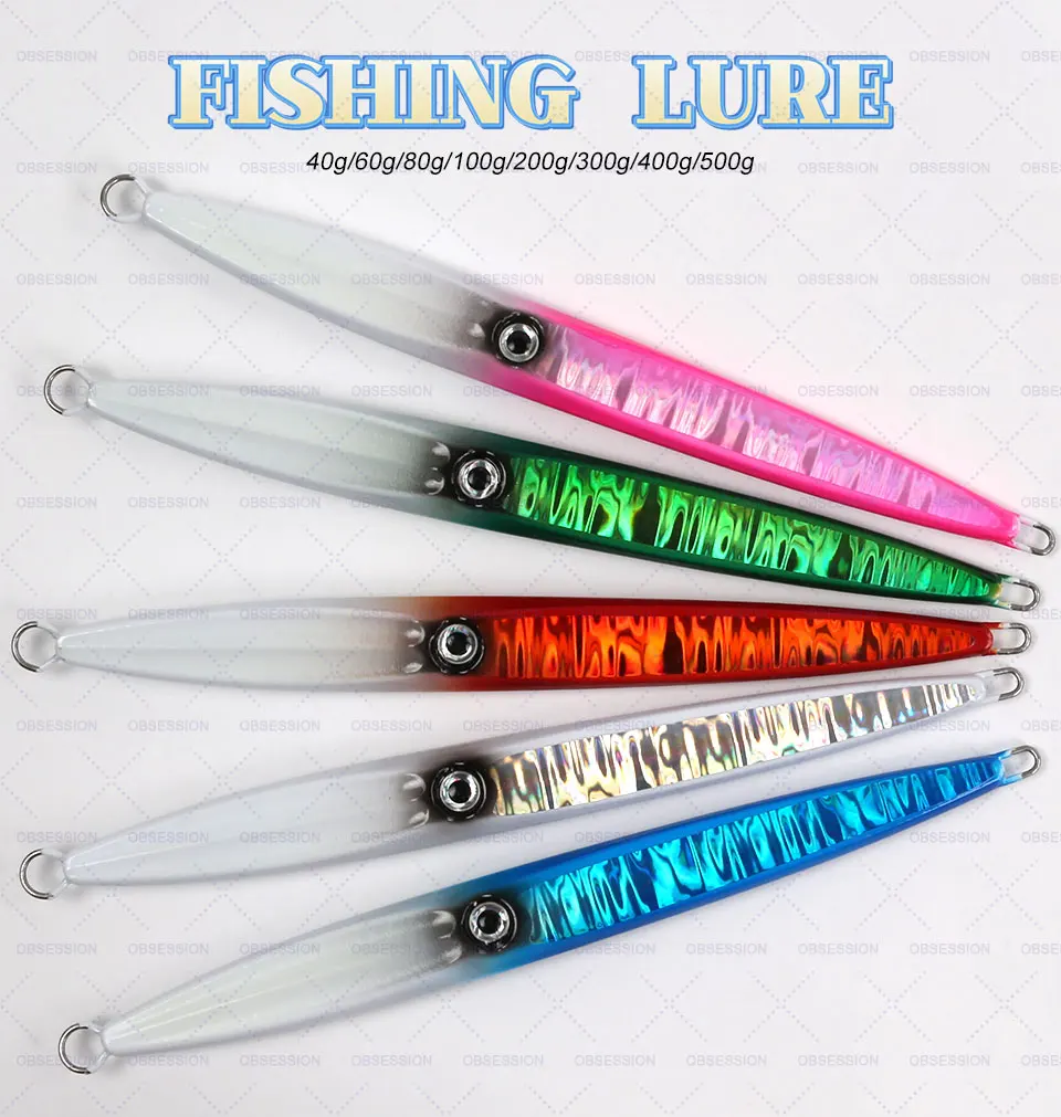 TEASER J16 40g-500g Metall Sinking Jigbiat Salzwasser Karpfen Hecht Peche Jig Spinner Köder Angeln Meer-brasse Jigging Köder mit Haken – Detail 2