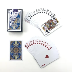 Carte da gioco plastica Baccarat Texas Hold'em Poker 58mm(2.28 pollici) * 88mm(3.46 pollici) PVC Pokers gioco da tavolo carta indossabile impermeabile