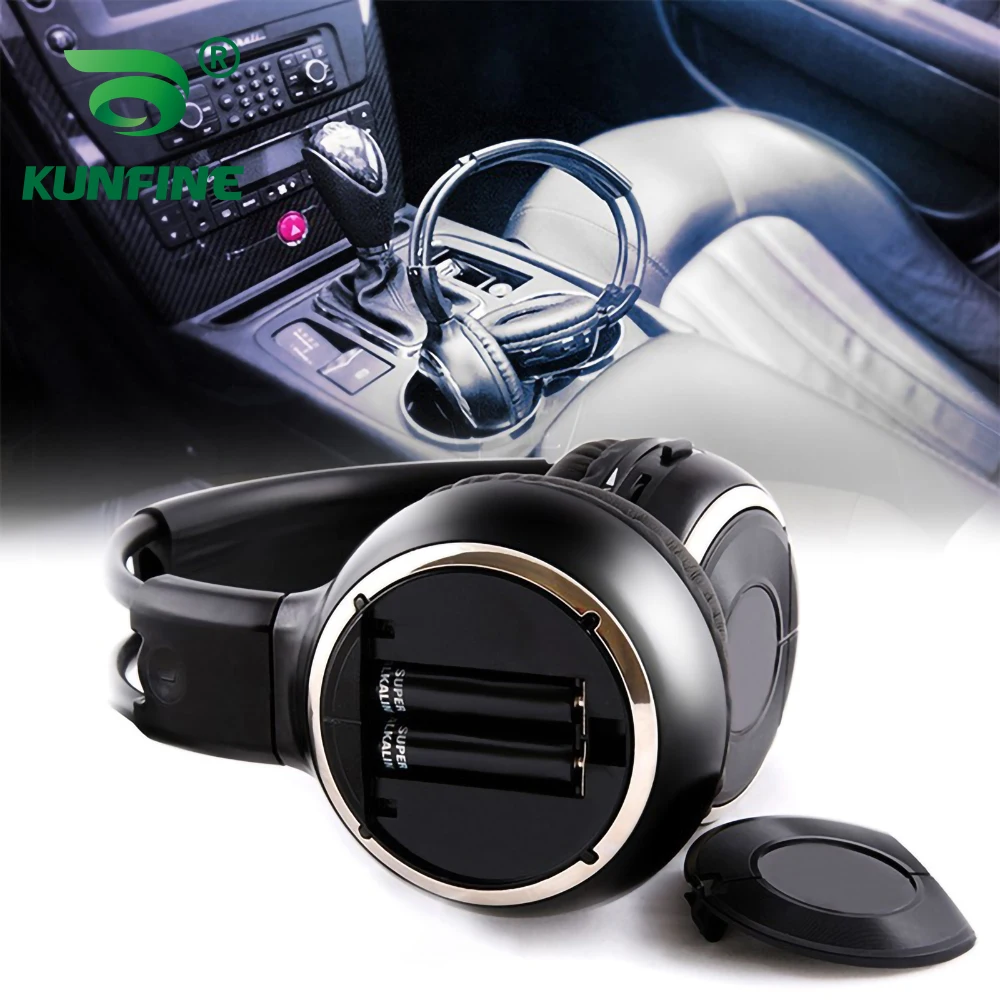 Universal Wireless Infrared IR Headphones For Ipad MP3 Earphon Car Stereo Radio Auto Roof Monitor Headset Dual Channel Earphones