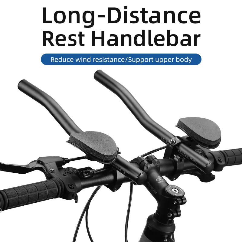 

Bicycle Rest Handlebar on Aero Bars Triathlon Racing TT Handlebar Arm Rest Bar Long-distance Cycling MTB Road Bike Accessories