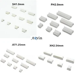 50pcs SH 1.0 JST 1.25 PH 2.0 XH 2.54 mm Pitch Connector 2/3/4/5/6/7/8/9/10/11/12/13/14/15/16P Pin Housing Shell