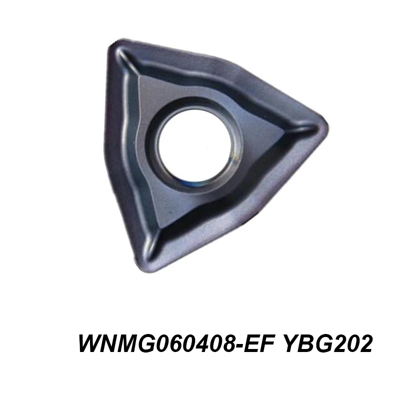 Ban Đầu WNMG 060408-EF WNMG060408-EF YBG202 Dụng Cụ Cho Bên Ngoài Gia Công Dụng Cụ Xoay Của CNC Carbide Lắp 10 Cái/hộp