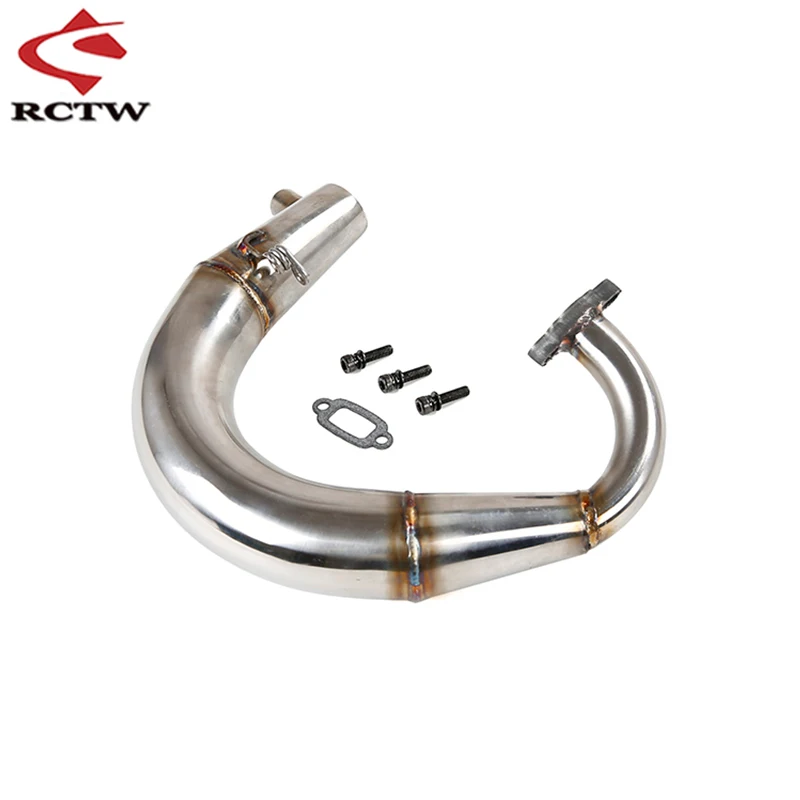 Rc Car Upgrade Stainless Steel Exhaust Pipe for 1/5 ROVAN ROFUN D5 F5 RF5 Off Road Buggy Truck Upgrade Parts