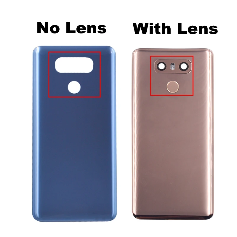 For LG G6 Battery Cover Door Case Housing With Camera Lens Fingerprint Flex Replacement Parts For LG G6 LS993 US997 Back Cover