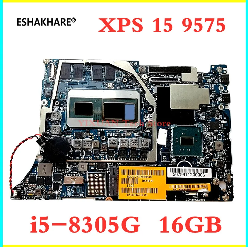 

Brand NEW I5-8305G 16G for Dell precision 5530 9575 Laptop Motherboard DAZ10 LA-F211P CN-06380Y 6380Y Mainboard 100%Tested ok