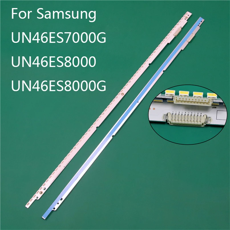 New LED TV Illumination Part Replacement For Samsung UN46ES8000 UN46ES7000G UN46ES8000G LED Bars Backlight Strip 2 Line Rulers