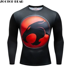 Superhero Thundercats 3D Printed T shirts Men Compression Shirt Cosplay Costume Fitness Sports Clothing Long Sleeve Tops Male