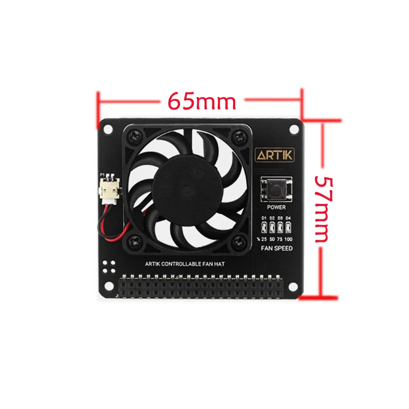 Raspberry Pi 4 Model B Argon Fan HAT with Cooling Fan Function Power Switch