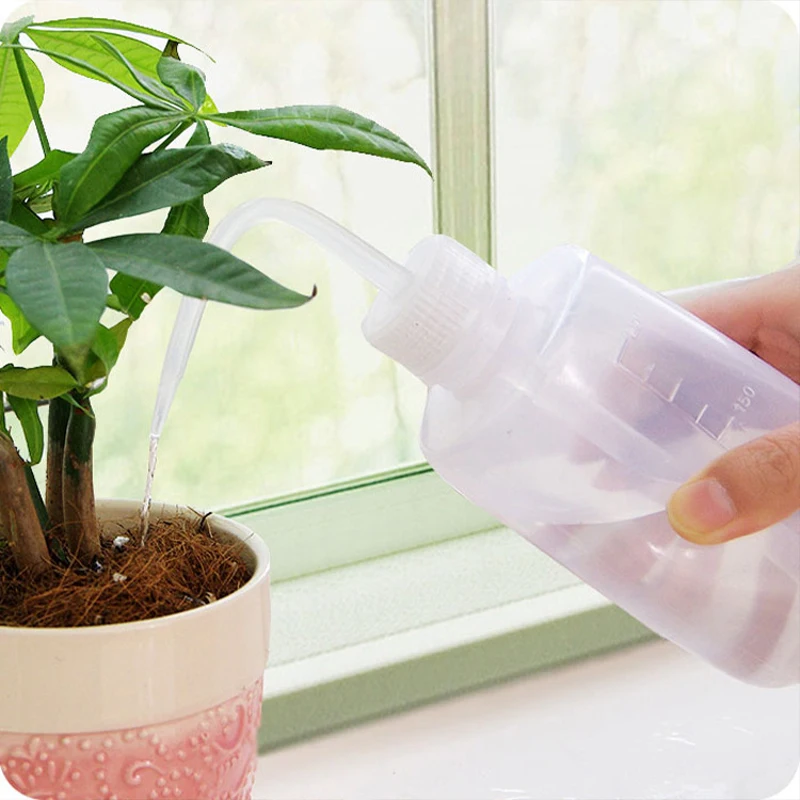 250/500ML Squeeze Bottles Plant Flower Watering Bottle Succulent Potted Long Nozzle Pot Plastic Sauce Dispenser