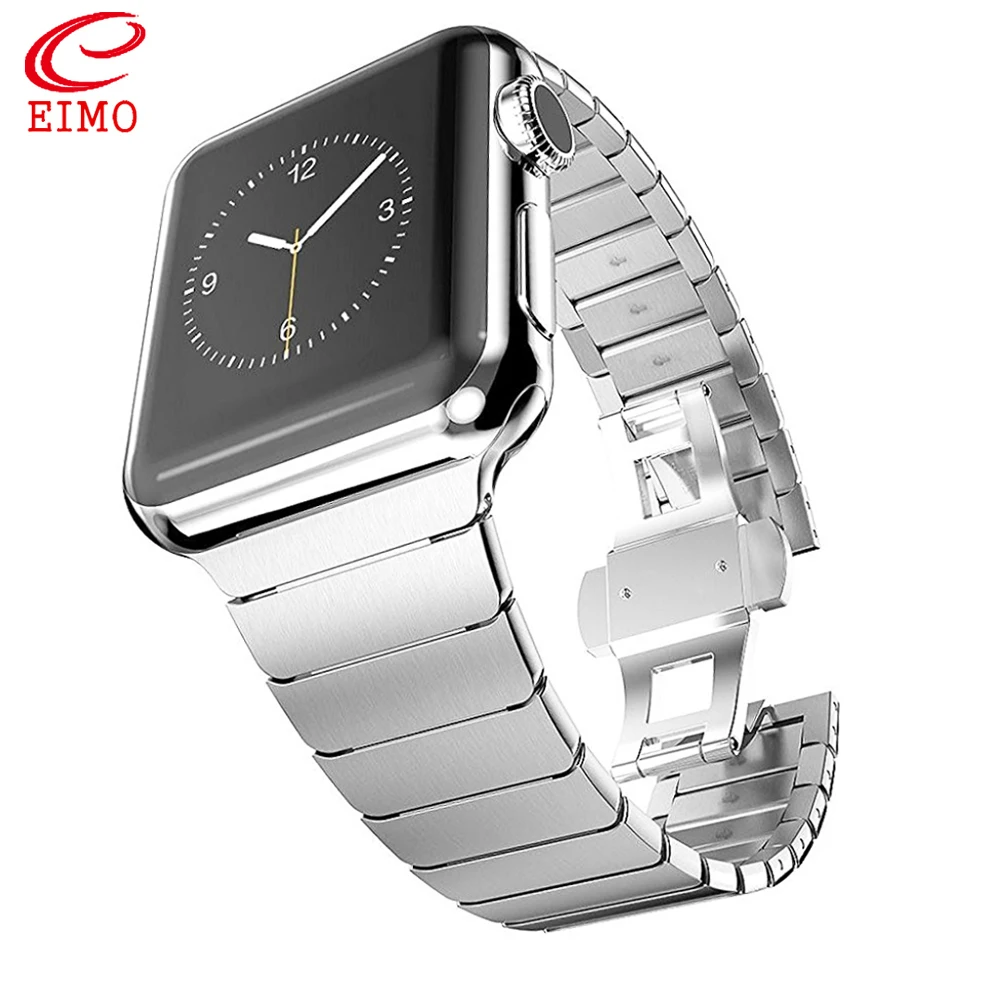 Strap For Apple watch band 44mm/42mm iwatch 40mm 38mm Luxury Link stainless steel metal bracelet apple watch series 6 se 5 4 3