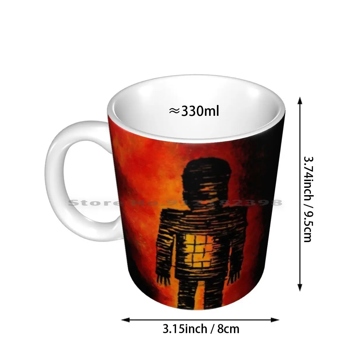 The Wicker Man Ceramic Mugs Coffee Cups Milk Tea Mug The Wicker Man Horror Film Classic Brave New World Dark Spooky Gothic Folk