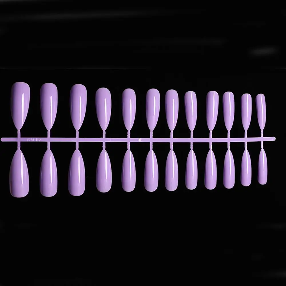 24Pcs Easy To Use Finger Extensions Full Cover Extra Long Fake Nail False Nails Manicure Tools Stiletto Tips