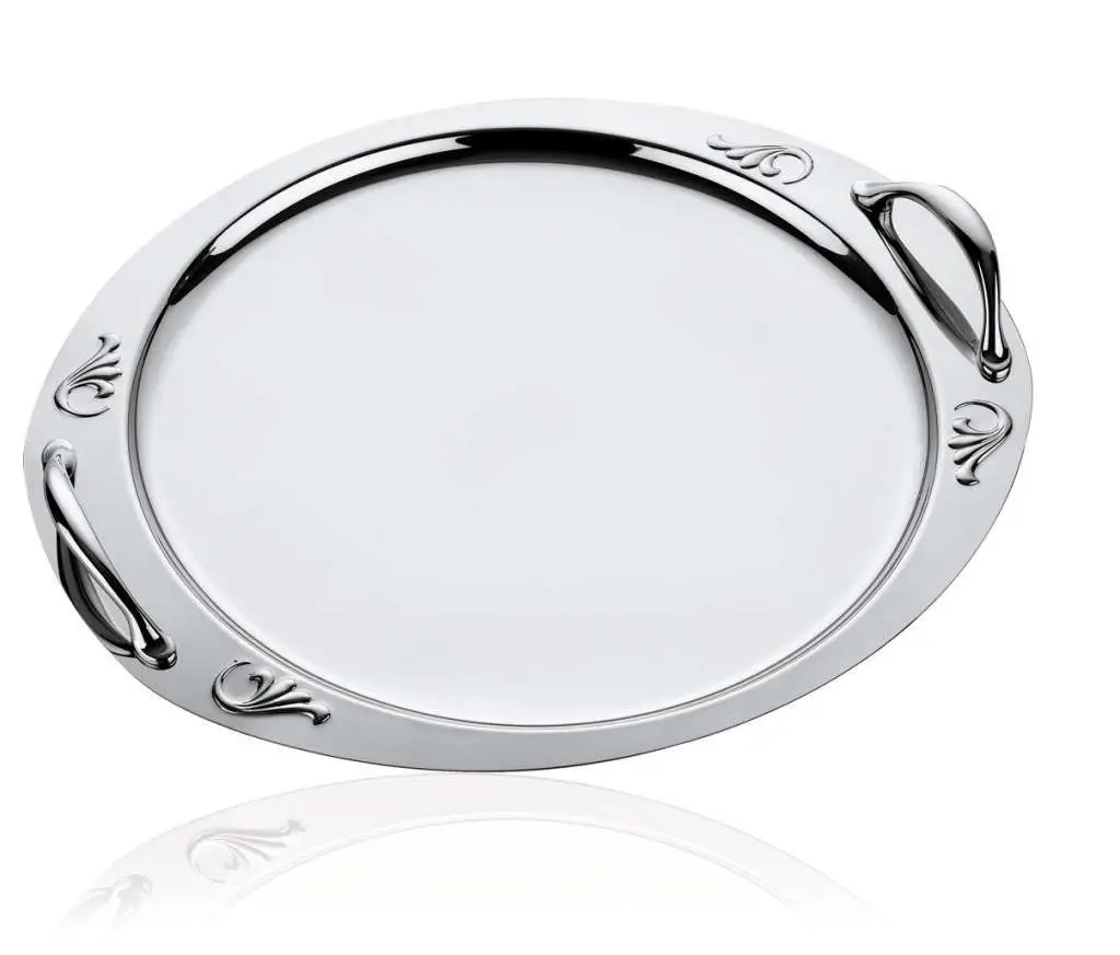 DOLBOVI Özkent Snowdrop 18/10 Steel Big Coffee Tea Serving tray tray поднос plateau de service