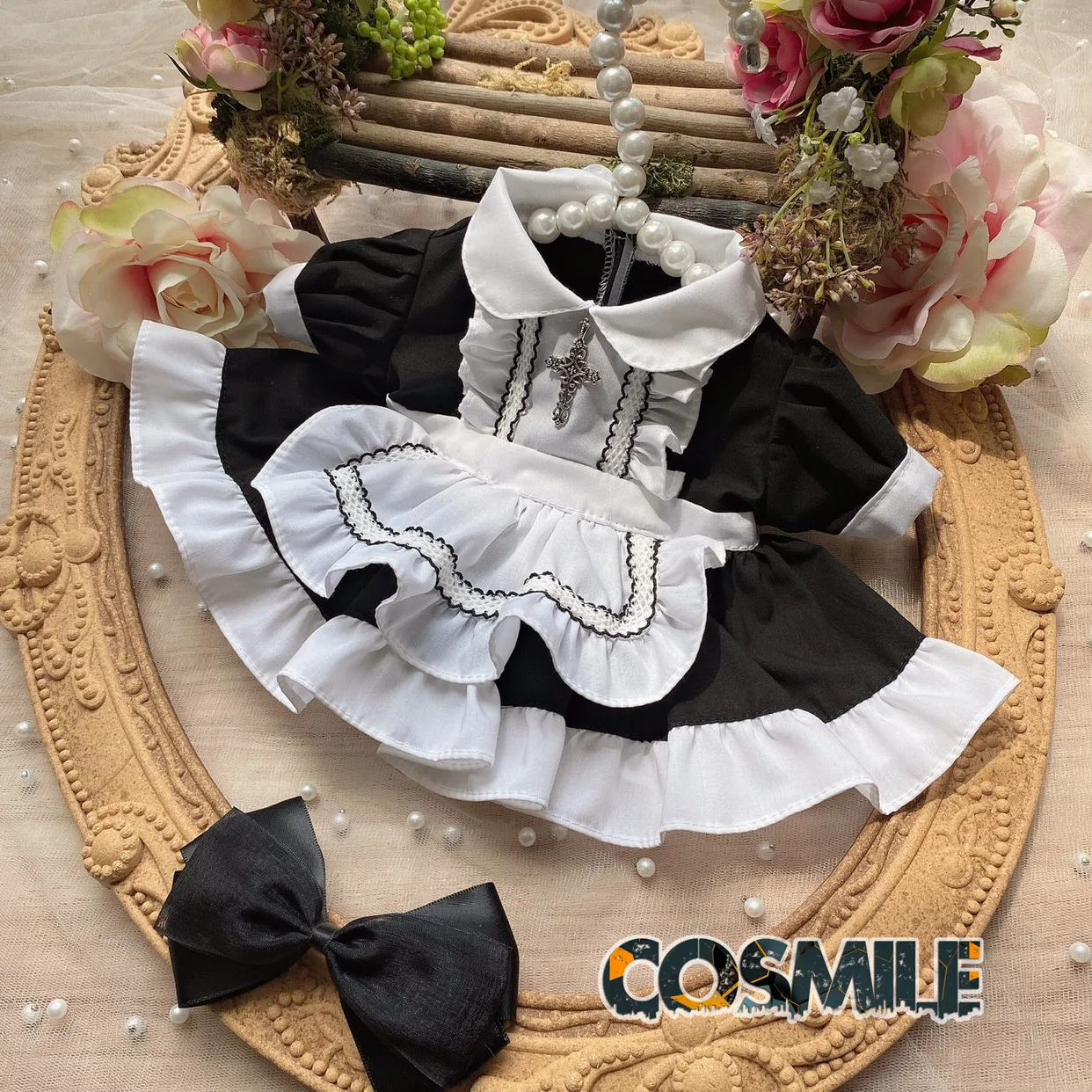 Maid Outfit Doll Clothes Clothing Costume for 10cm 15cm 20cm 30cm 40cm Plush Doll Only Clothes Sa