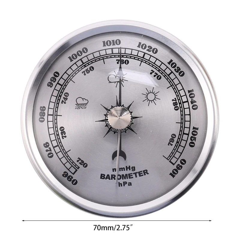 Type Barometer Useful Weather Station Barometric Pressure Measures Simplicity Easy Reading Dial Type Barometer Pressure Gauge