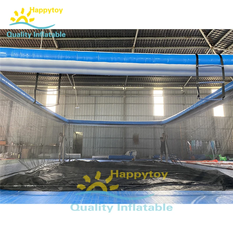 High Quality Pvc Inflatable Sea Pool With Net Floating Pool For Yacht